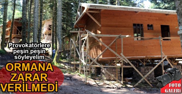 ORMAN KÖŞKLERİ TAMAMLANMAK ÜZERE