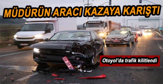 TÜBİTAK MÜDÜRÜ KAZA YAPTI