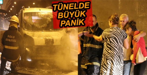 TÜNELİN İÇİNDEYKEN ALEV ALEV YANDI