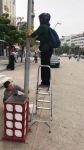 DİREKLERE ASILAN AFİŞLER TEMİZLENDİ