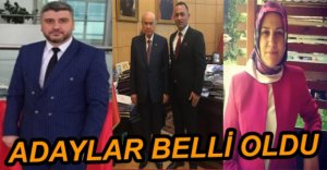 İŞTE MHP'NİN ADAYLARI