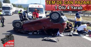 TEM'DE FECİ KAZA