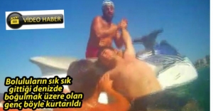 VİDEO HABER - BOĞULMAK ÜZERE OLAN GENÇ KURTARILDI