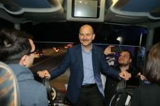 BAKAN SOYLU BOLU TRAFİĞİNDEYDİ