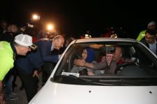 BAKAN SOYLU BOLU TRAFİĞİNDEYDİ