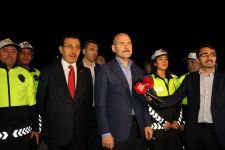 BAKAN SOYLU BOLU TRAFİĞİNDEYDİ