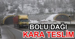 BOLU DAĞI'NDA KAR YAĞIŞI ETKİLİ OLUYOR