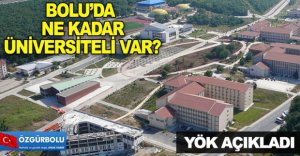 BOLU'DA NE KADAR ÜNİVERSİTELİ VAR?