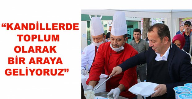 5 BİN KİŞİLİK KANDİL PİLAVI DAĞITILDI
