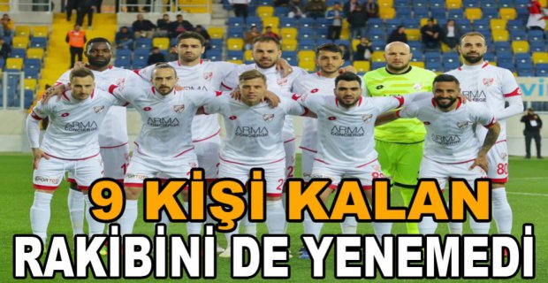 BOLUSPOR 9 KİŞİ KALAN RAKİBİNİ YENEMEDİ
