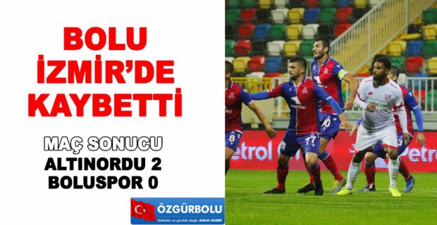 BOLUSPOR DÜŞME HATTINA GİRDİ