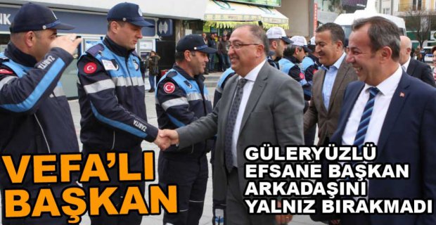 VEFA BAŞKAN'DAN ÖZCAN'A ZİYARET