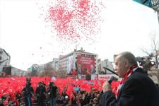 ERDOĞAN'IN MİTİNGİNDEN RENKLİ GÖRÜNTÜLER