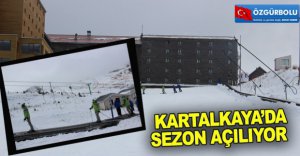 KARTALKAYA KAYAK MERKEZİNDE SEZON AÇILIYOR