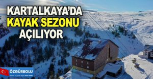 KARTALKAYA'DA KAYAK SEZONU AÇILIYOR