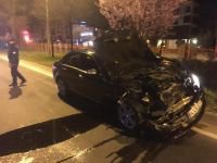 TAKLA ATAN OTOMOBİL ALEV ALEV YANDI