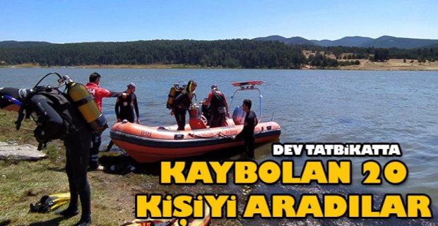 45 İLDEN 500 GÖNÜLLÜ İLE DEV TATBİKAT
