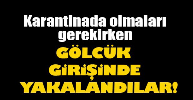 BOLU'DA YAKALANDILAR