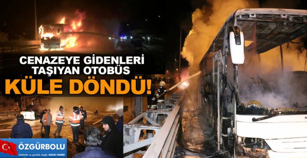 CENAZEYE GİDERKEN ALEV ALEV YANDI!