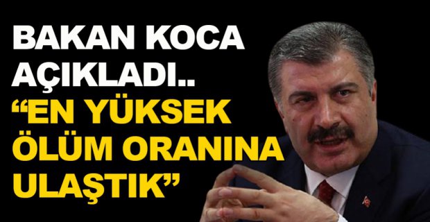 EN YÜKSEK ÖLÜM ORANINA ULAŞTIK