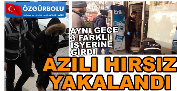 MASKELİ HIRSIZ YAKAYI ELE VERDİ