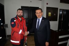 KAHRAMAN EKİPTEN VALİYE ZİYARET