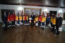 KAHRAMAN EKİPTEN VALİYE ZİYARET