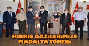 KIBRIS GAZİLERİMİZE MADALYA TÖRENİ