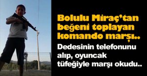 MİNİK MİRAÇ'IN KOMANDA MARŞI BEĞENİ TOPLADI