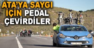 ATA'YA SAYGI İÇİN PEDAL ÇEVİRDİLER