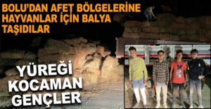 BOLU'DA GENÇLERDEN AFET BÖLGESİNE DESTEK