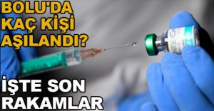 BOLU'DA KAÇ KİŞİ AŞILANDI? 