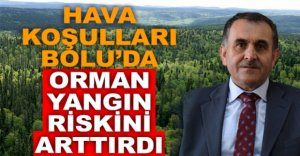 BOLU'DA YANGIN RİSKİ ARTTI