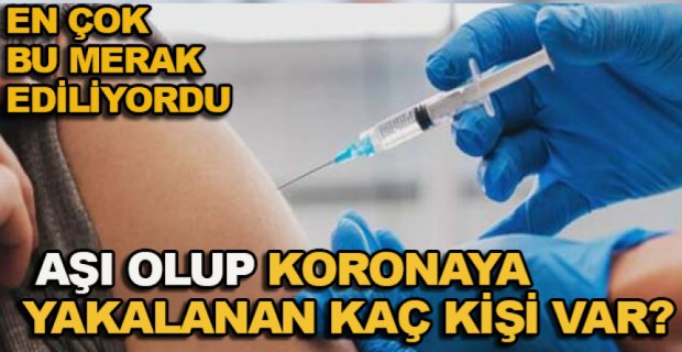 AŞI OLAN KAÇ KİŞİ VİRÜSE YAKALANDI?