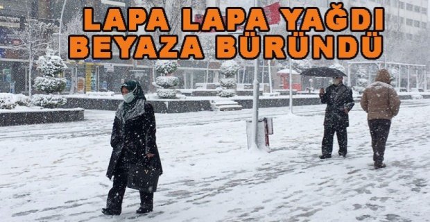 BOLU BEYAZ ÖRTÜYLE KAPLANDI