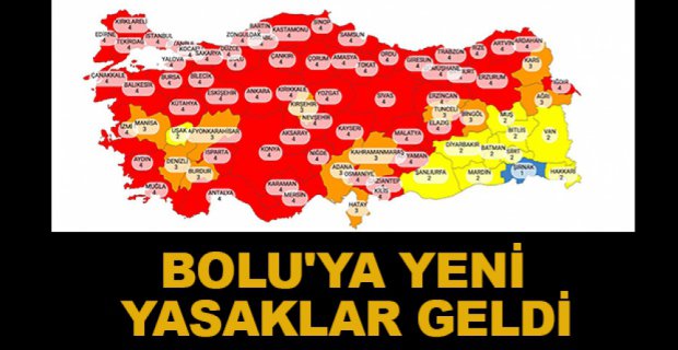 BOLU İÇİN YENİ YASAKLAR GELDİ