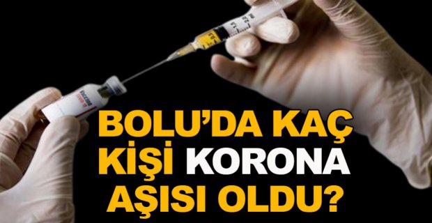 BOLU'DA TOPLAM KAÇ KİŞİ AŞI OLDU?
