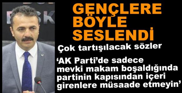 DOĞANAY'DAN GENÇLERE İMALI TAVSİYE....