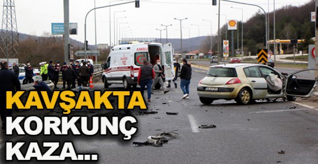 ABANT KAVŞAĞI'NDA KORKUNÇ KAZA