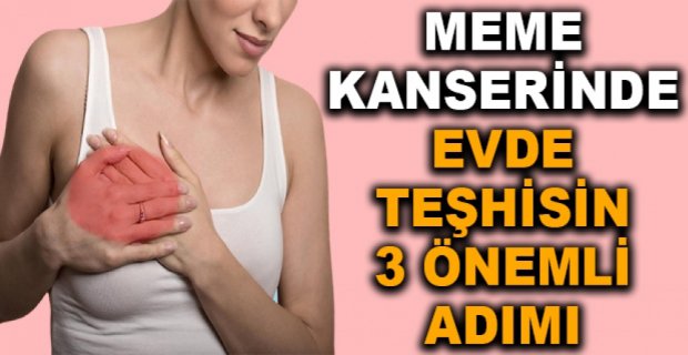 MEME KANSERİNDE EVDE TEŞHİSİN 3 ÖNEMLİ ADIMI