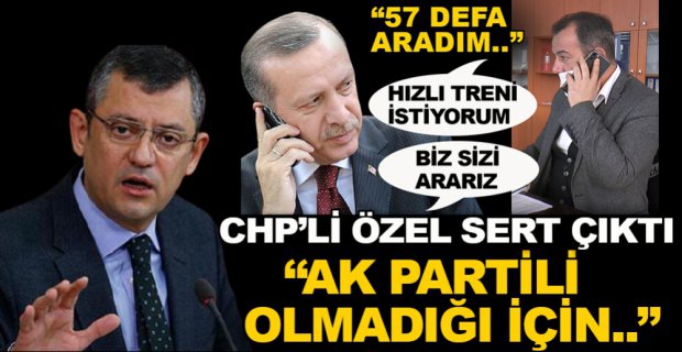 ÖZGÜR ÖZEL SERT ÇIKTI