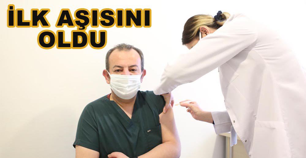 TANJU ÖZCAN İLK COVİD-19 AŞISINI OLDU