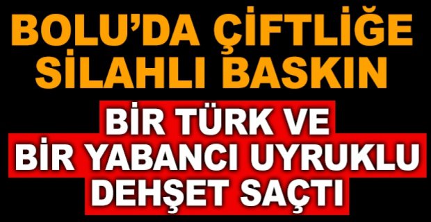 TAVUK ÇİFTLİĞİNDE SİLAHLI SOYGUN