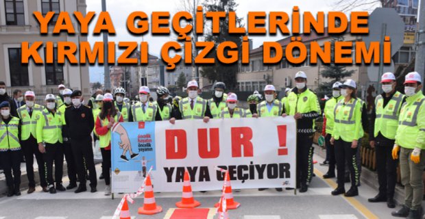 YAYA GEÇİTLERİ ARTIK KIRMIZI