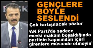 DOĞANAY'DAN GENÇLERE İMALI TAVSİYE....