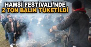 HAMSİ FESTİVALİ'NDE 2 TON BALIK TÜKETİLDİ