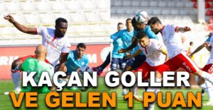 KAÇAN GOLLER VE GELEN 1 PUAN