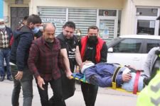 GERİ GELEN KAMYON MOTOSİKLET SÜRÜCÜSÜNÜ EZDİ