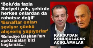 KARSU'DAN ÇOK KONUŞULACAK AÇIKLAMA