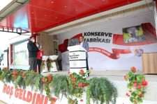 KONSERVE FABRİKASININ TEMELİ ATILDI